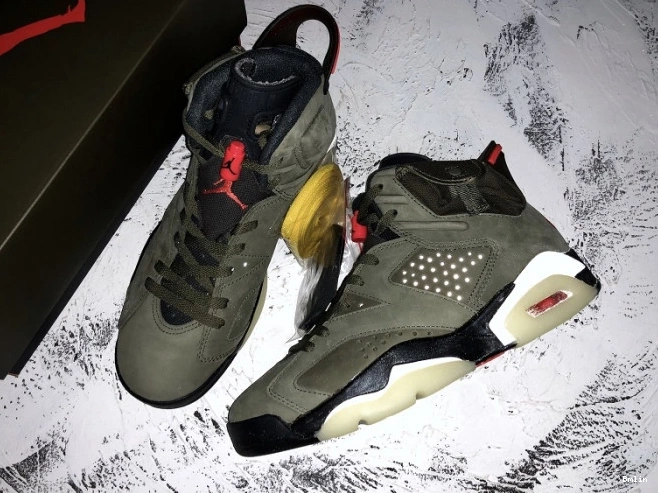 Bmlin Shoes Air Olive Jordan Travis 6 CN1084-200 Scott Medium x 0818
